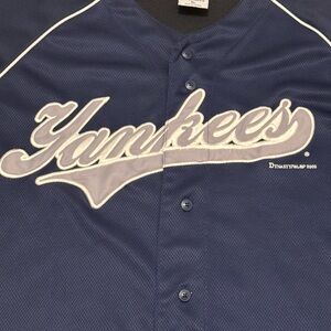 Vtg Dynasty Yankees full button jersey-XL(26x31)